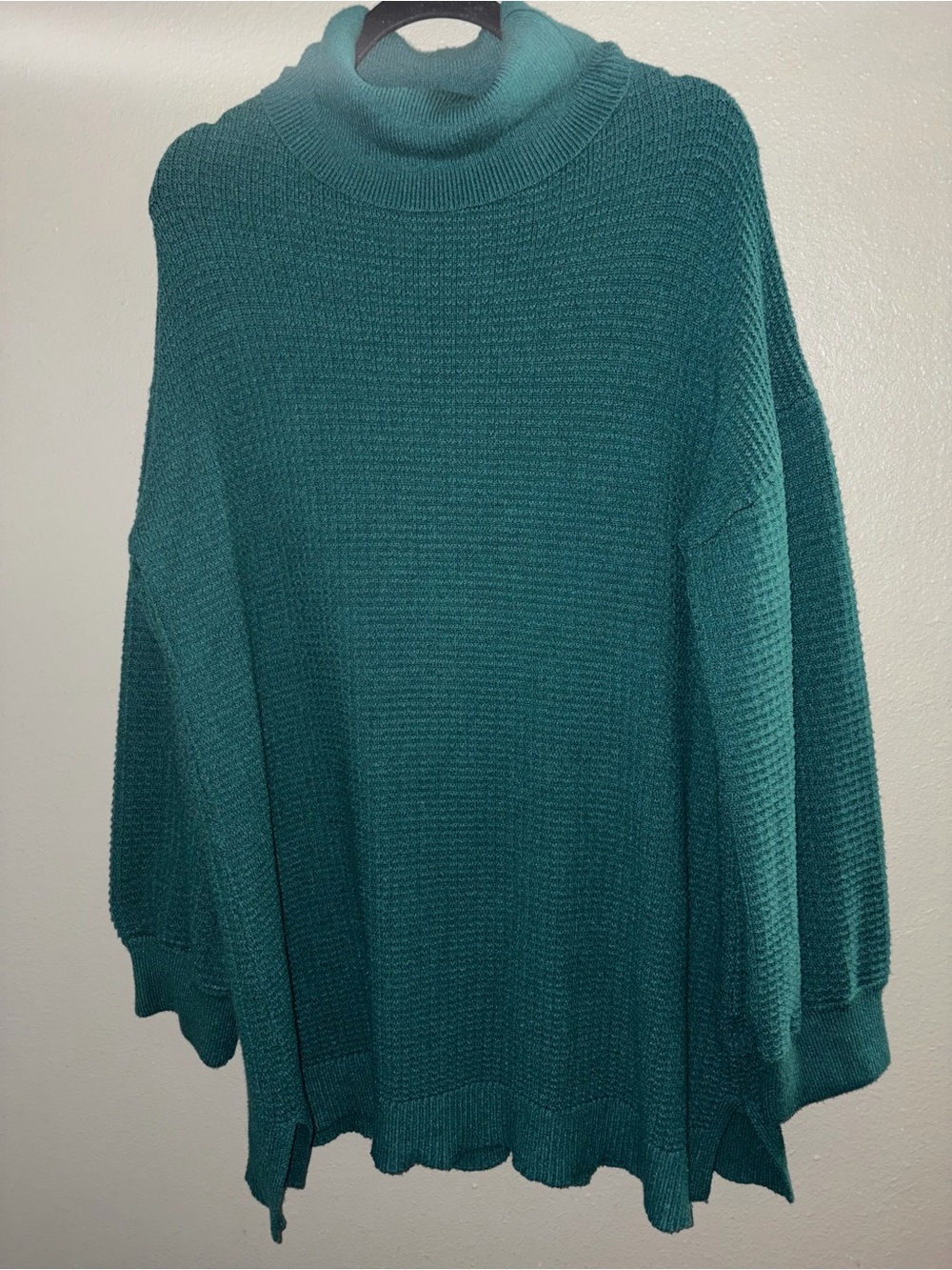 Teal Knit Sweater / Sweater Dress - Women